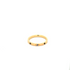 Solace band in 18K yellow gold with blue sapphire starburst design ring