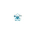 Forget-Me-Not Ring in 18K white gold with 6.25 carats aquamarine flower design