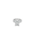 Aiden Engagement Ring with radiant-cut center diamond and eternity band of radiant-cut diamonds