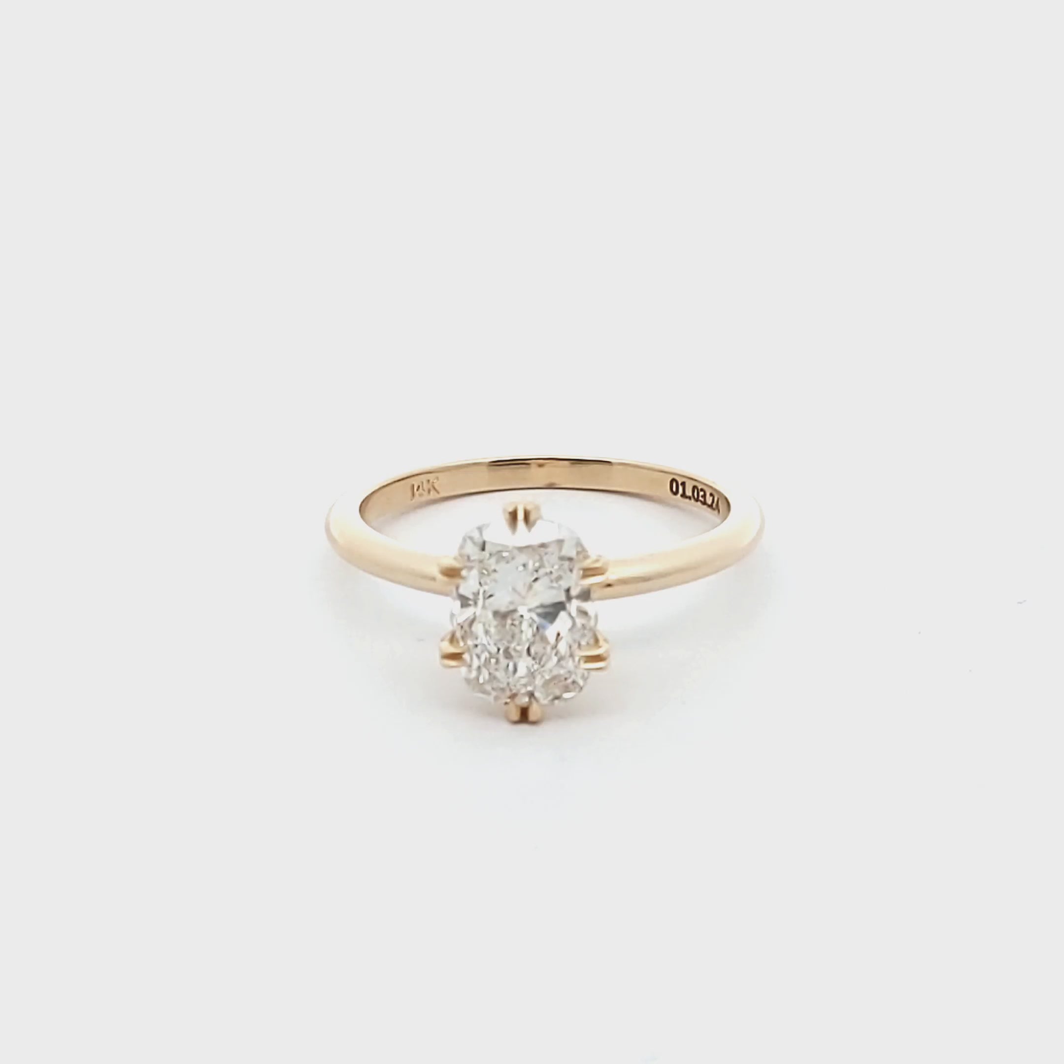Amaya Solitaire Engagement Ring - Timeless Love Symbol