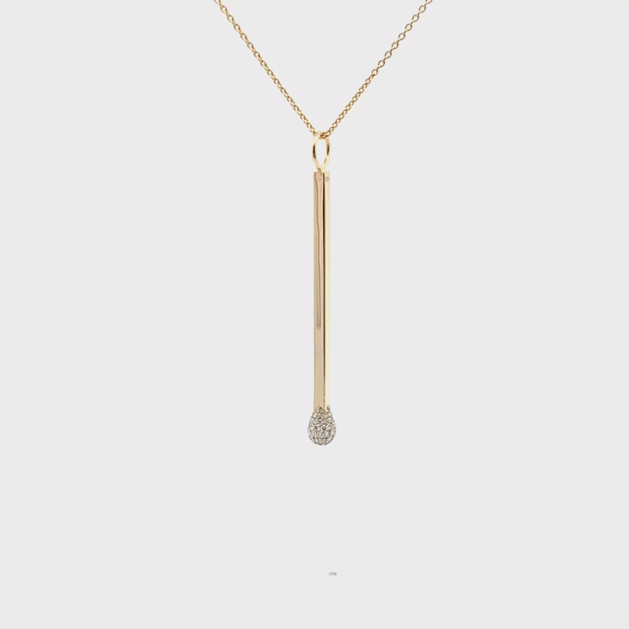 Matchstick Necklace