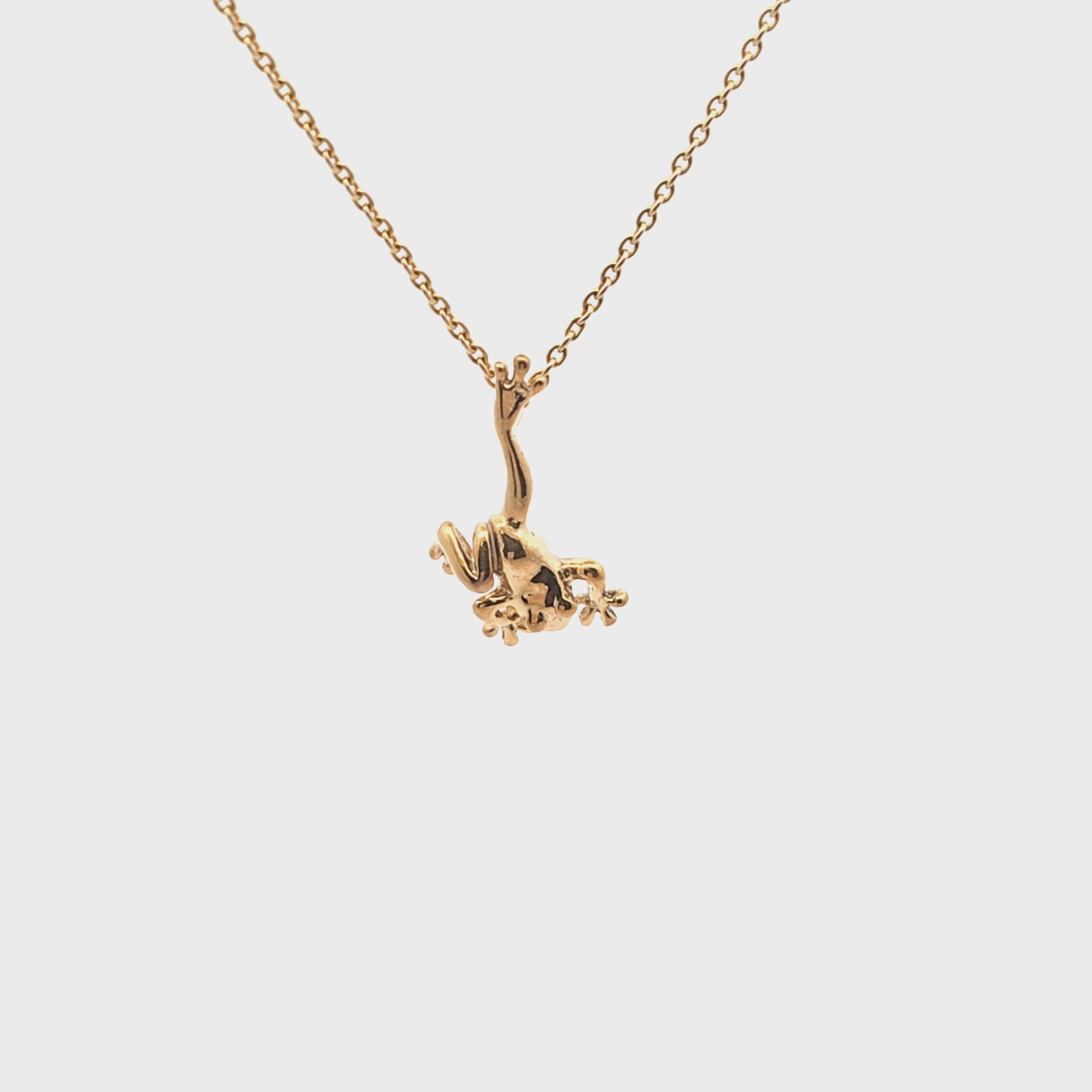 Leaping Frog Necklace