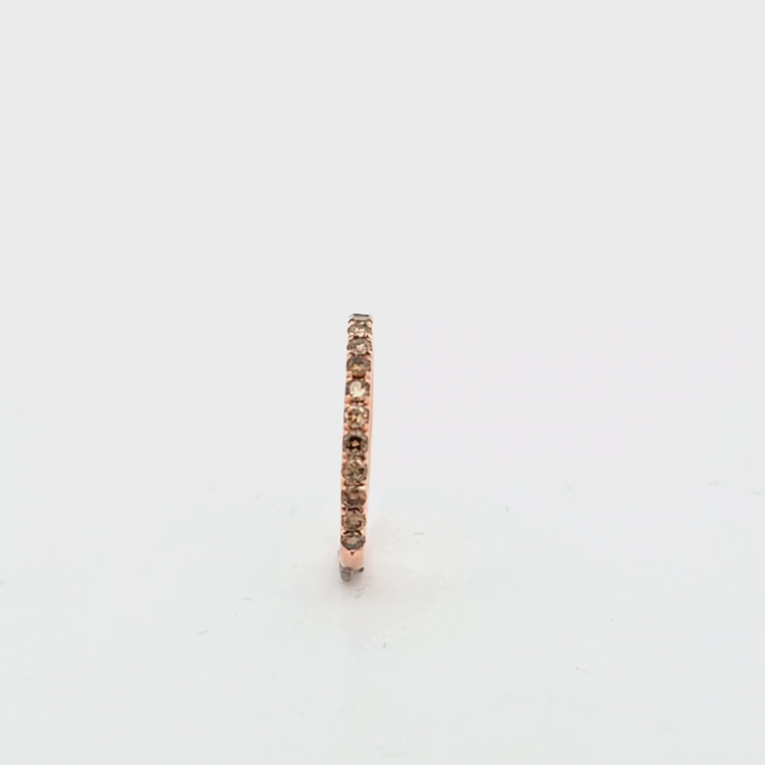 Champagne Diamond Wedding Band