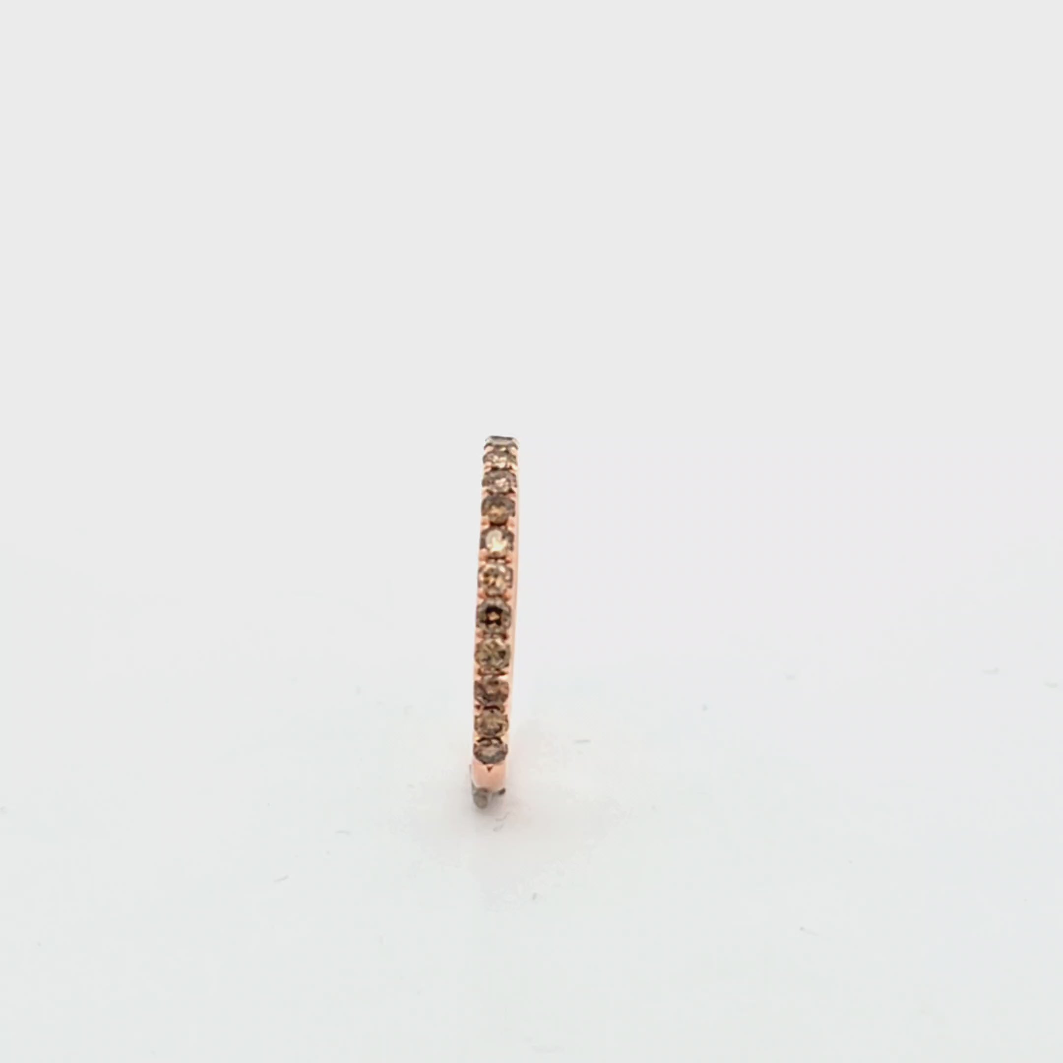 Champagne Diamond Wedding Band