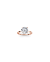 Cleo Solitaire Engagement Ring with 2ct brilliant cut diamond set in rose gold band