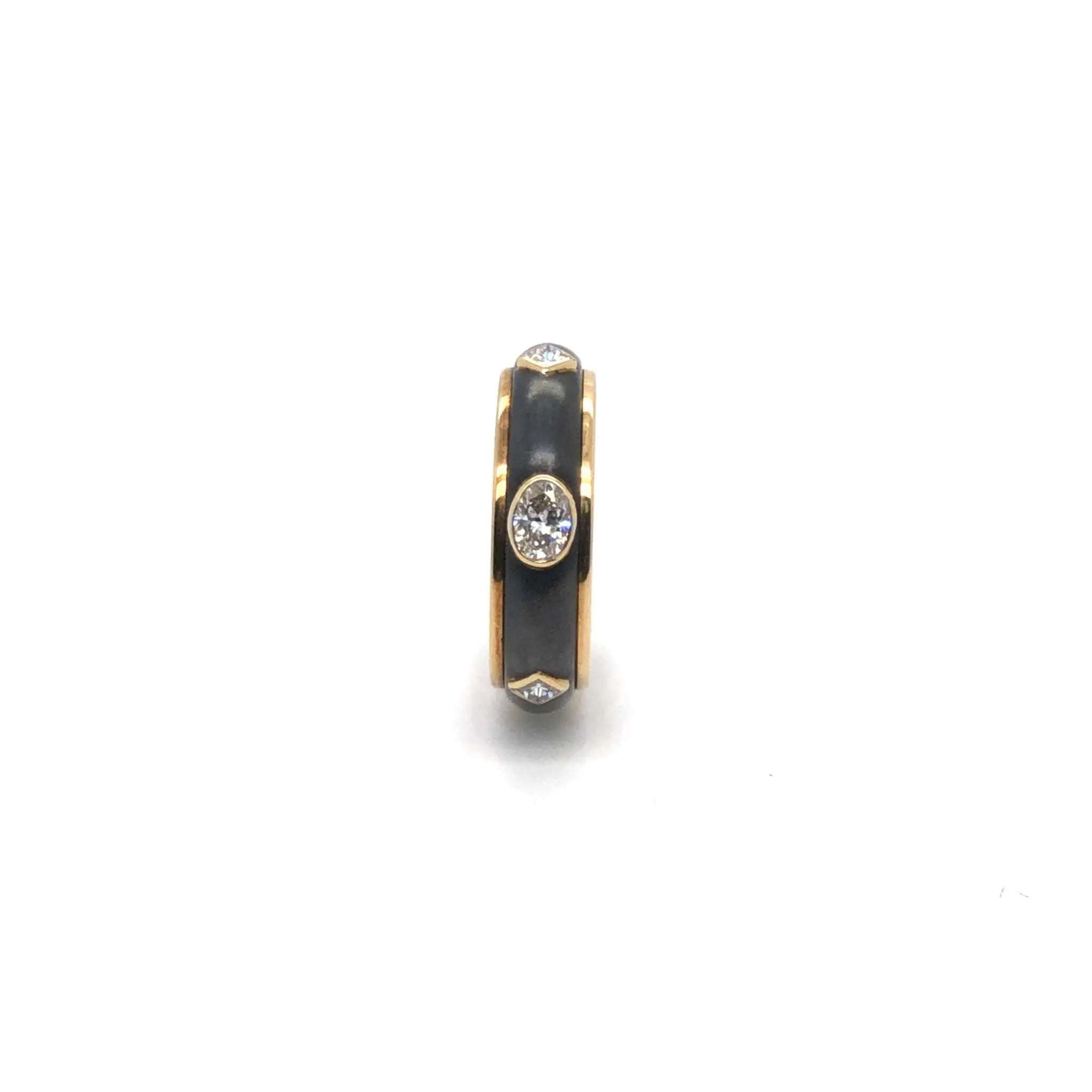 Micah Wedding Band size 6.25 with polished finish and VS diamonds totaling 0.90 carats
