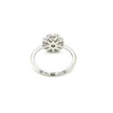 Xena Engagement Ring in sleek knife-edge platinum with pear-shaped diamonds and modern elegant design