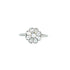 Xena Engagement Ring with eight pear-shaped diamonds in platinum knife-edge setting