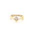 Gracie Diamond Promise Ring 0.17-carat diamond 18K yellow gold band size 6.25 elegant commitment jewelry