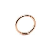 18K gold Maxi Wedding Band with 2.3mm round polished profile, classic and elegant design.