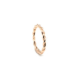 Eva Wedding Band twisted rose gold wedding ring elegant design