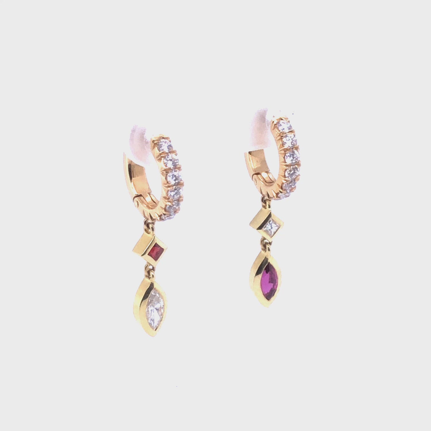 Sherrie Hoop with Diamonds & Rubies