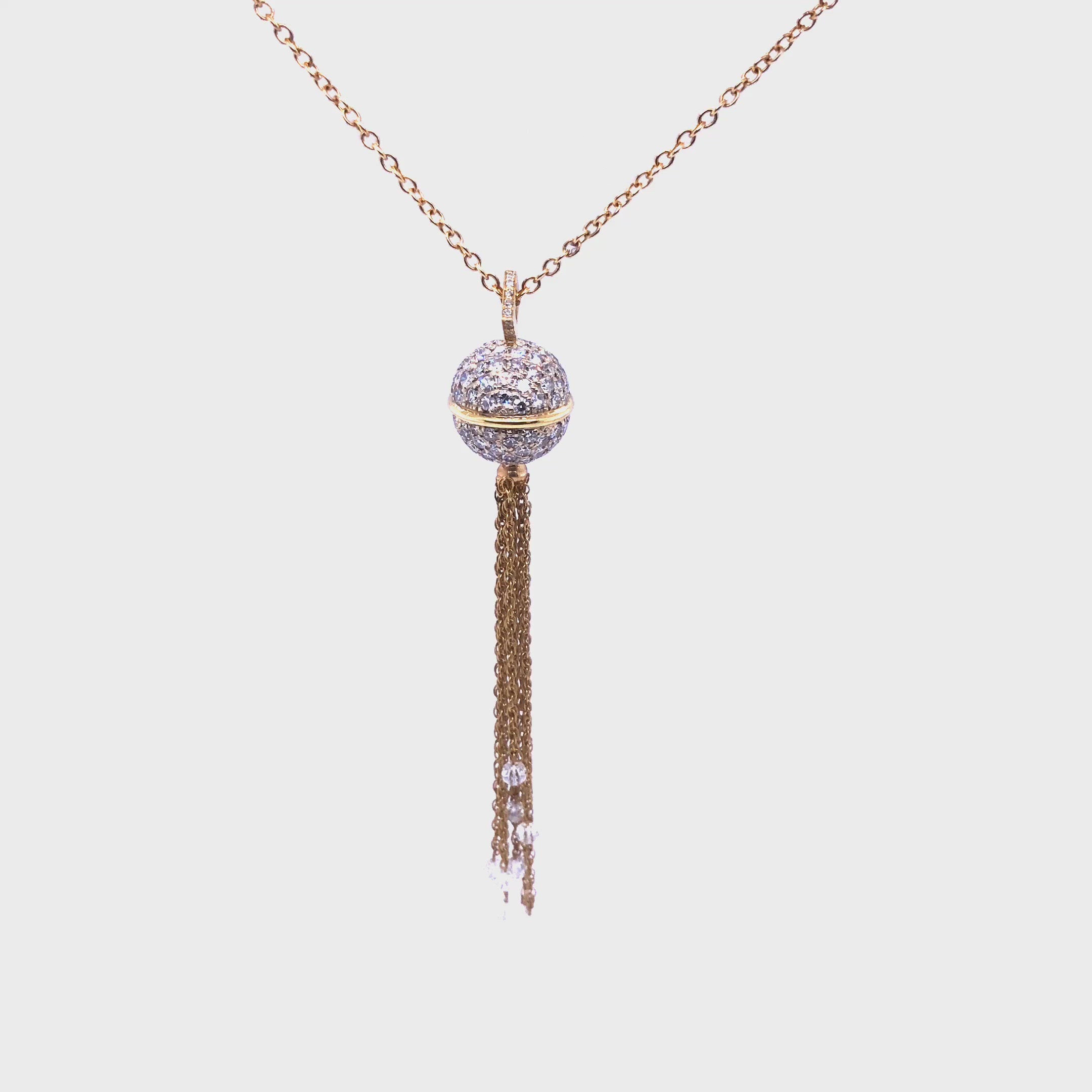 Diamond Sphere Necklace