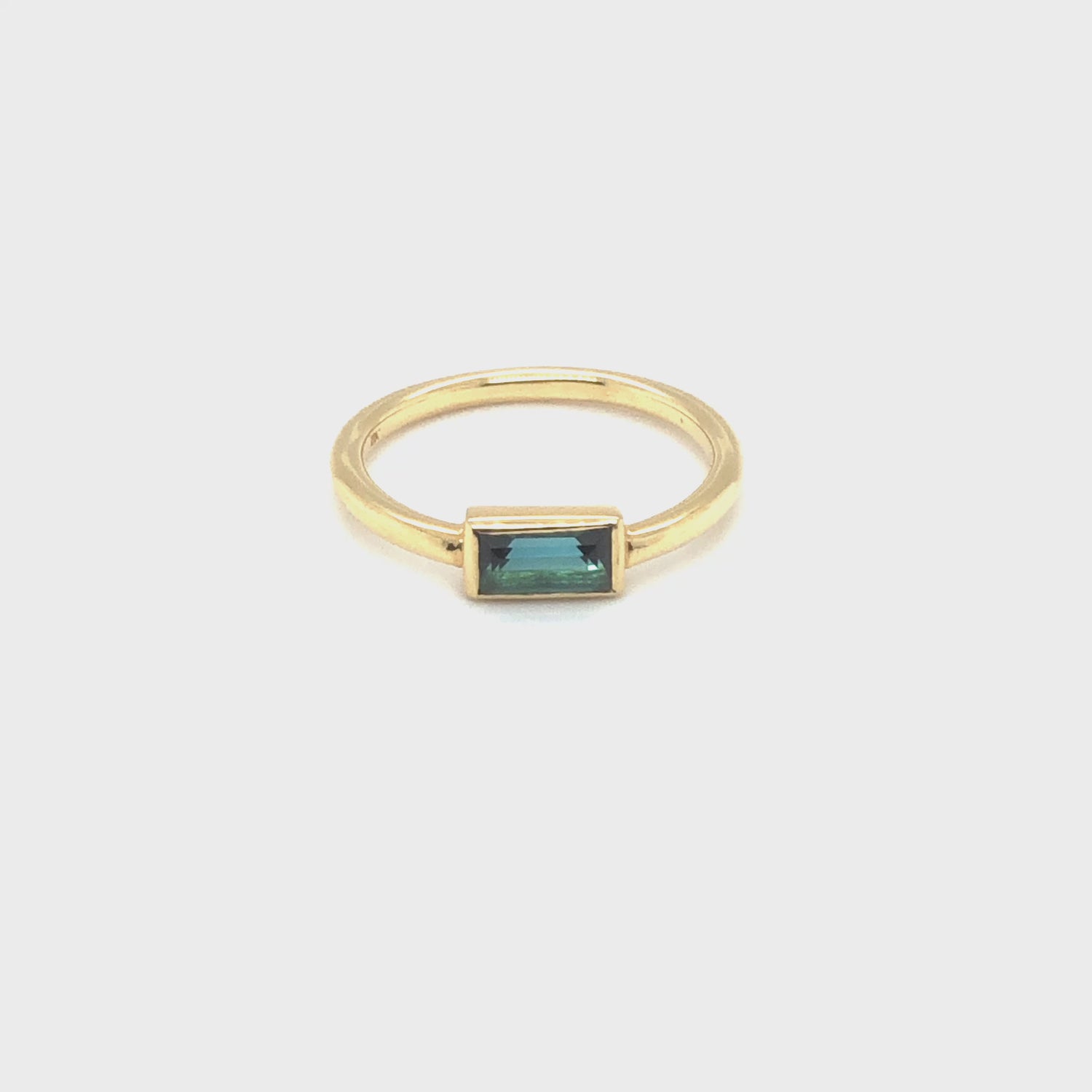 Tourmaline Solitaire Ring