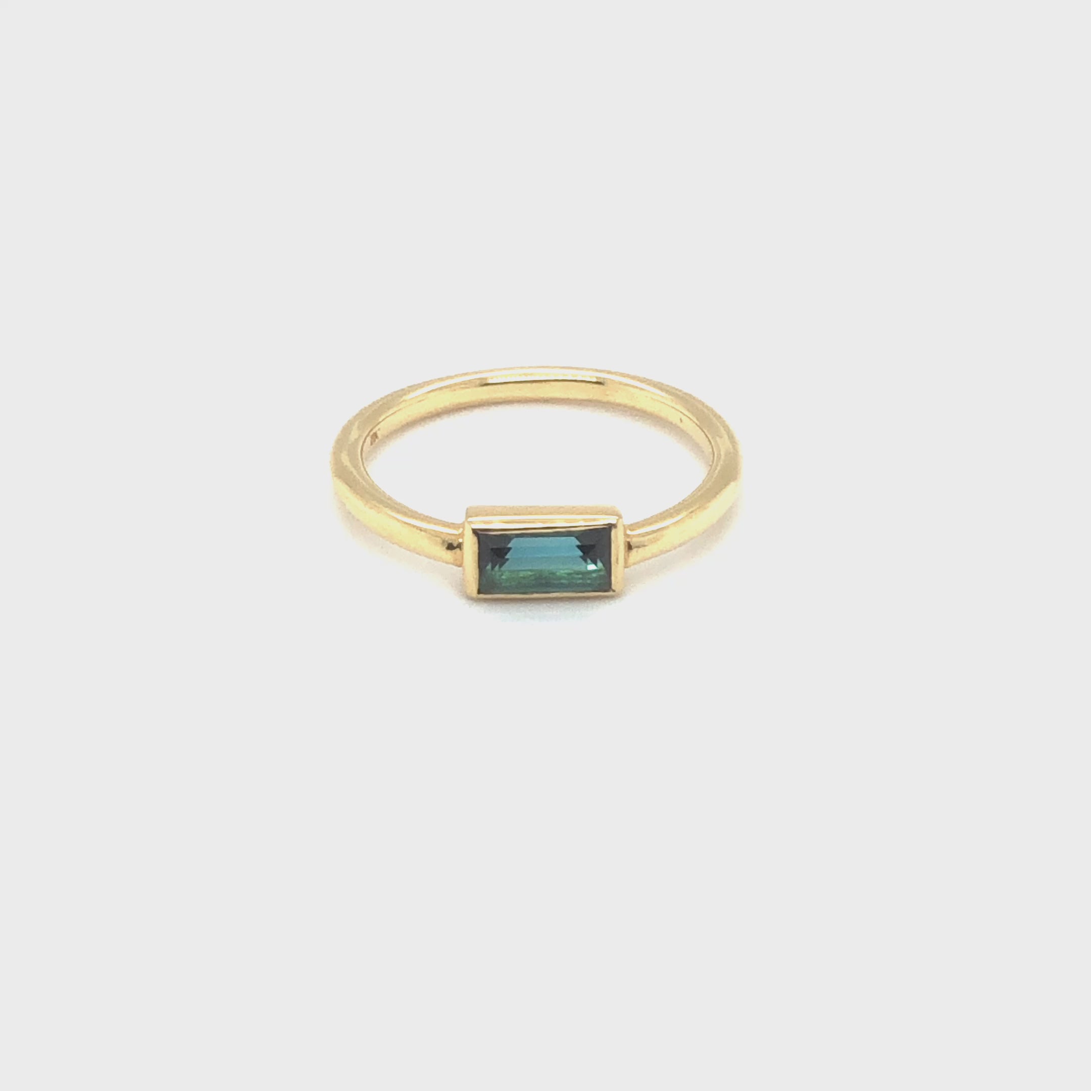 Tourmaline Solitaire Ring