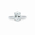 Esmeralda Solitaire Engagement Ring with oval-cut diamond in platinum setting