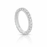 Dinah Diamond Eternity Band with round brilliant EF VS diamonds in fishtail setting, 1.68 carats total, elegant and timeless design.