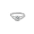 Lauren Engagement Ring with 2-carat brilliant-cut diamond and halo of VS diamonds in platinum setting