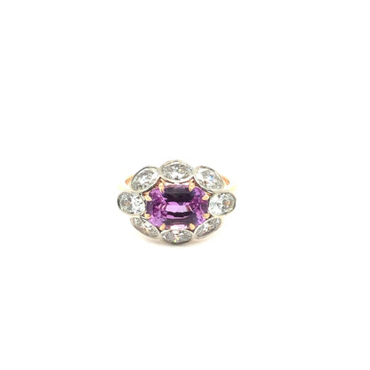Sami Pink Sapphire &amp; Diamond ring