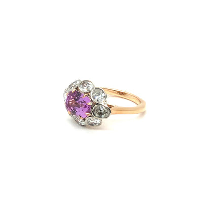Sami Pink Sapphire &amp; Diamond ring Sam Gavriel Fine Jewelry