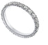 Ellie Wedding Band in 18k yellow gold with 0.38 carats VS diamonds, fishtail setting.