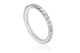 Mona Diamond Wedding Band in 18K yellow gold with EF VVS diamonds, 1.06 carats.