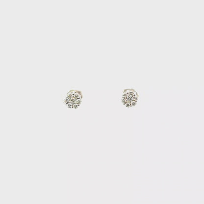 Diamond Cluster Earrings