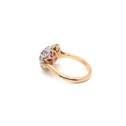 Sami Pink Sapphire &amp; Diamond ring