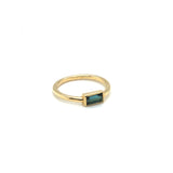 Tourmaline solitaire ring