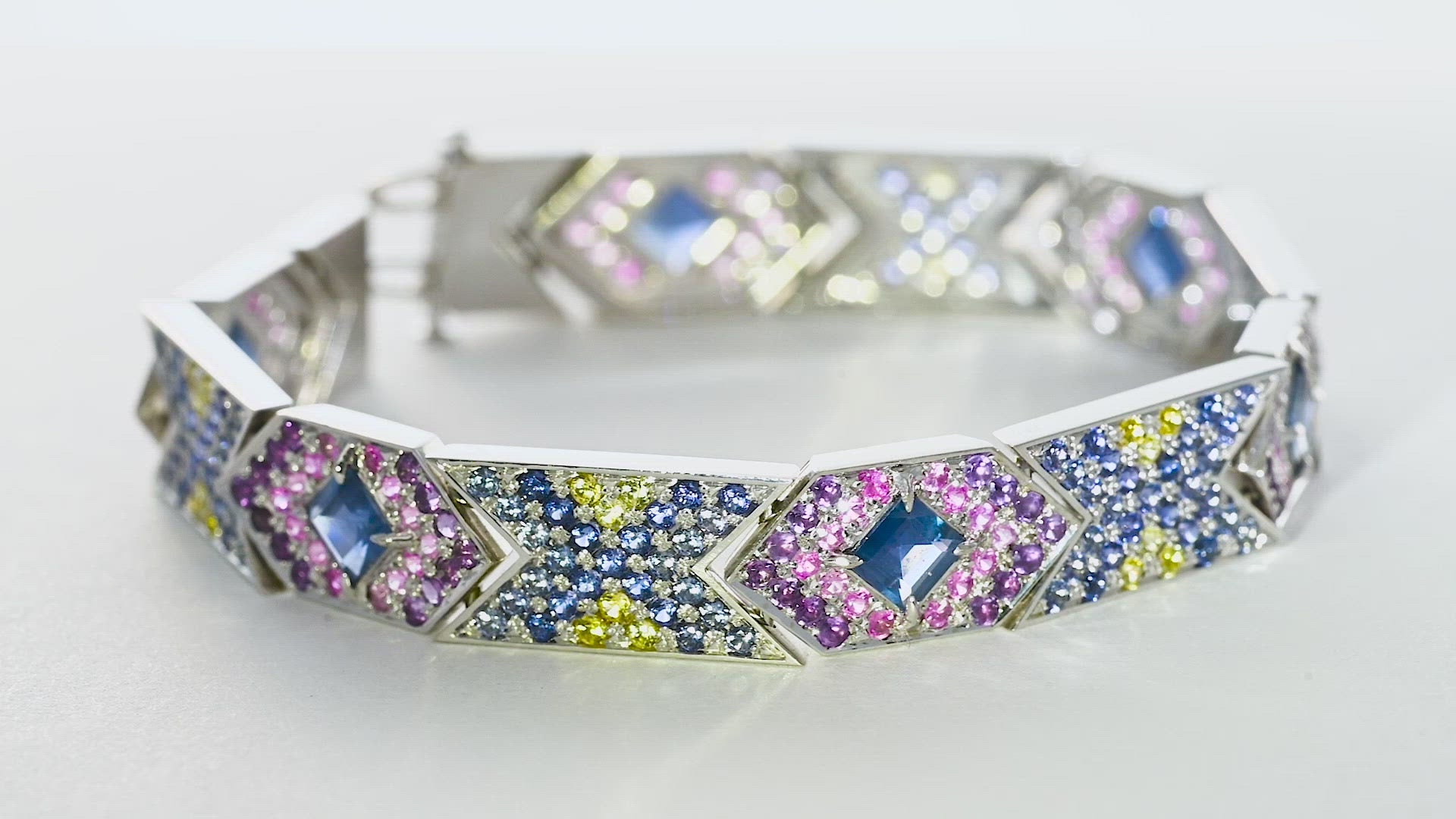 Multi color Sapphire Bracelet